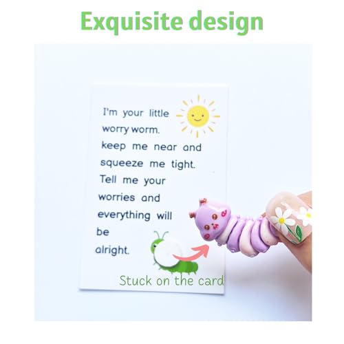 YOJO Pocket Hug Worm with Greeting Card - Emotional Support Gift