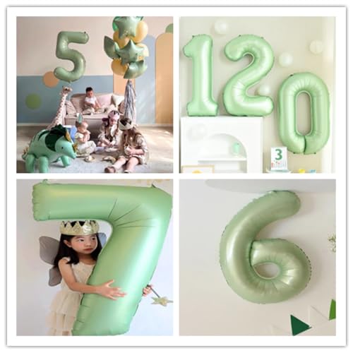 Olive Green Number 6 Foil Balloon - 40'' Self-Inflating Decoration