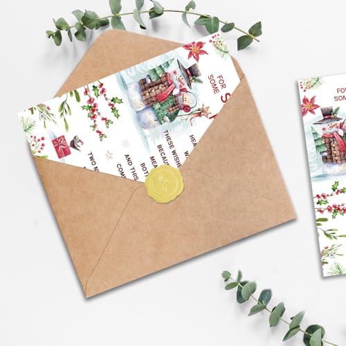 Funny Best Friend Christmas Card HZ-211 - Holiday Greeting Card with Snowmen