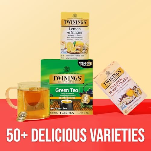 Twinings Decaffeinated Green Tea Bags, 100 Count (Pack of 1)