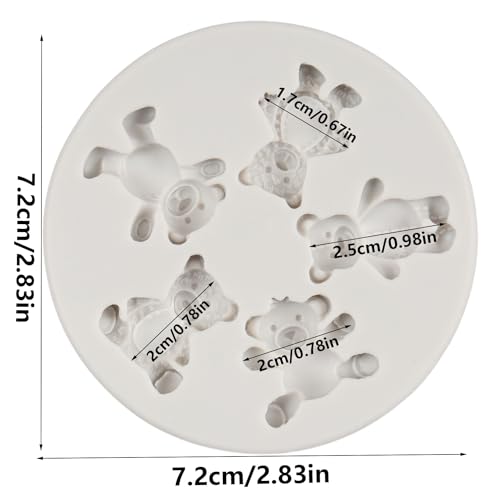 Bear Silicone Fondant Molds for Cake & Candy Decoration