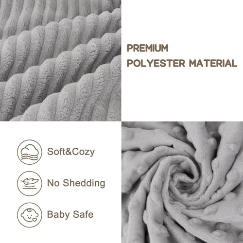 BEILIMU Baby Security Blanket - 15 Inch Soft Whale Lovey for Newborns
