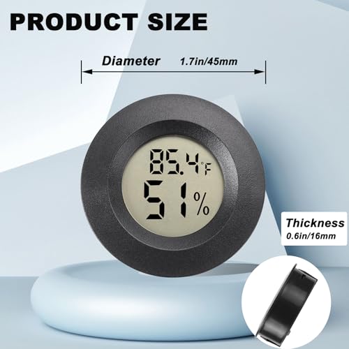 Digital Hygrometer Thermometer - 2 Pack Mini Humidity Meter