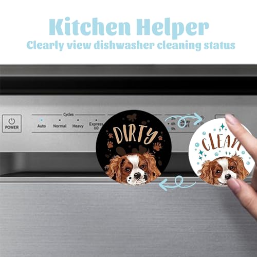 Puppy Pattern Clean Dirty Dishwasher Magnet - IVICOO