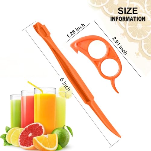 Citrus Peeler Tool - Plastic Orange & Lemon Peel Cutter