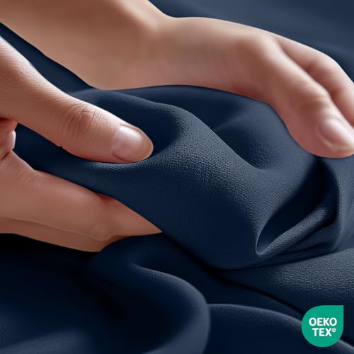 Utopia Bedding King Size Flat Sheet, Ultra Soft Brushed Microfiber, Navy