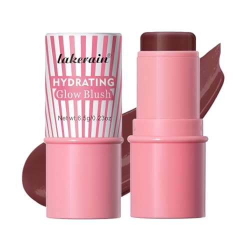 TEEROVA Cream Blush Stick - Natural Glow Hydrating Cheek & Lip Tint (#5 Berry)