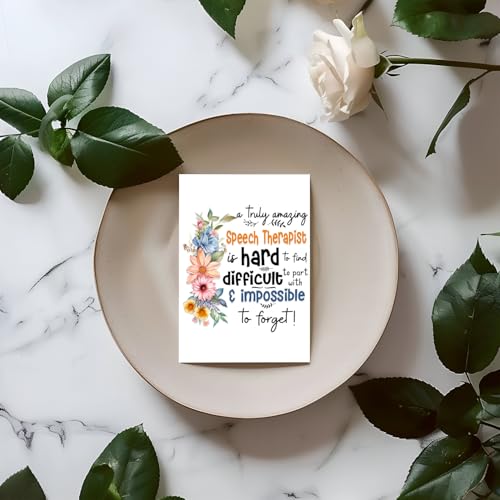Thank You Card for Speech Therapist - Appreciation Gift Card for Retirement