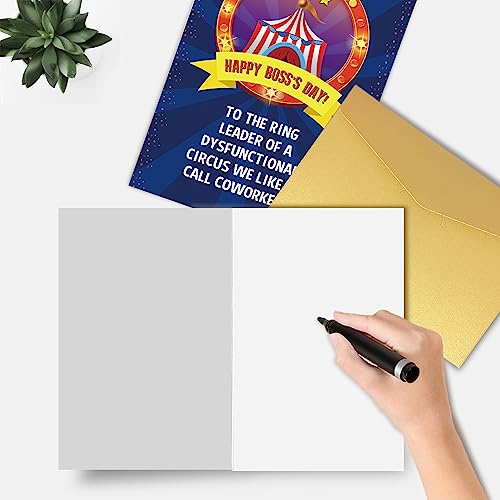 Funny Boss's Day Card - Appreciation Gift for Boss