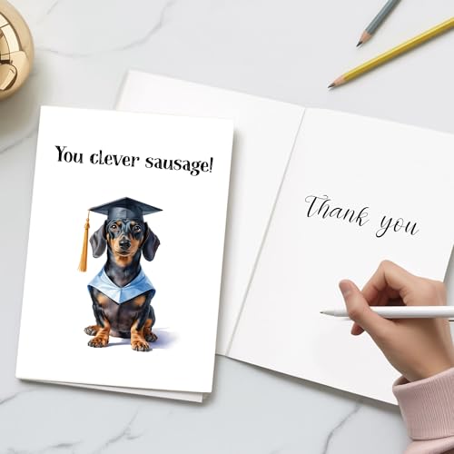Funny Pet-Themed Graduation Card for Animal Lovers - 5.3x8 Inches