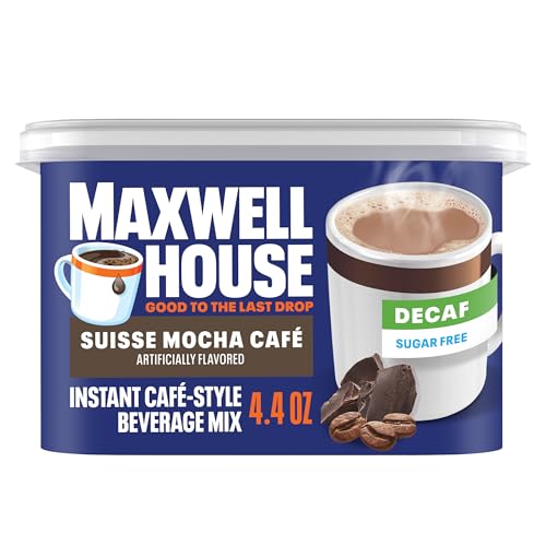Maxwell House Sugar-Free Decaf Suisse Mocha Instant Coffee Mix - 4.4 oz