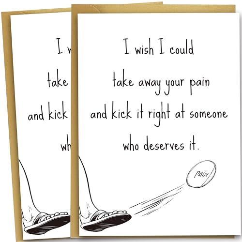 Get Well Cards - 2-Pack Encouragement Greeting Cards with Envelopes