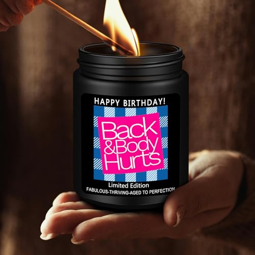 Funny Lavender Scented Birthday Candle Gift for Men