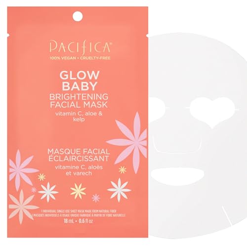 Pacifica Glow Baby Brightening Sheet Face Mask with Vitamin C & Aloe