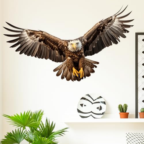 Bald Eagle Wall Decal - Removable Animal Wall Sticker by RoyoLam