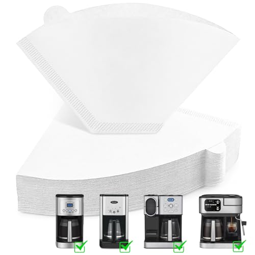 MIMORE #4 Cone Coffee Filters - 120 Pack Biodegradable Paper for Cuisinart