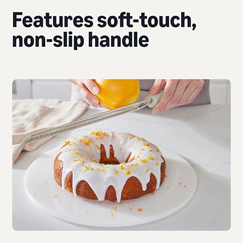 Amazon Basics Stainless Steel Zester and Grater with Non-Slip Handle