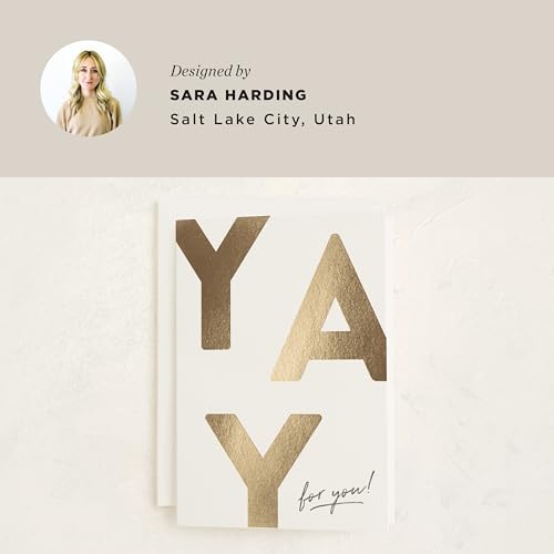 Minted Gold Foil Congratulations Card - 5x7 with Envelope