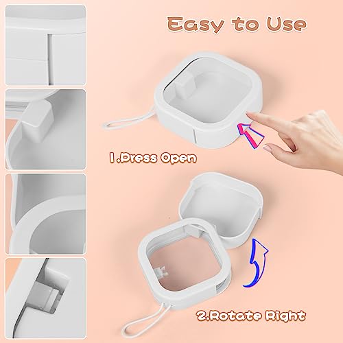 Portable Hair Tie Organizer - Stackable Wall-Mounted Storage