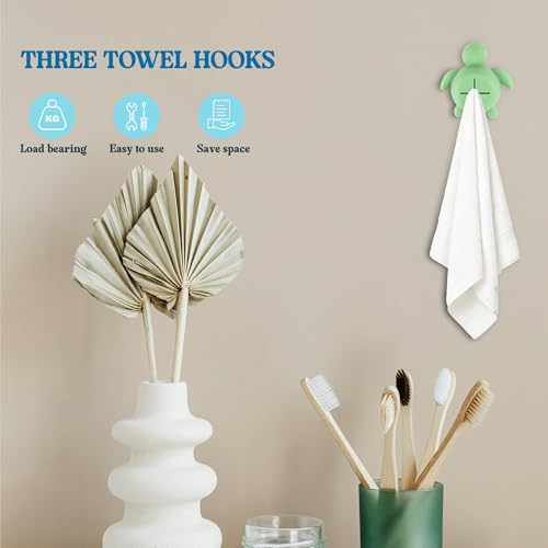 Kids Penguin Wall Hook - Silicone Bathroom Towel Hanger, Adhesive Nursery Organizer
