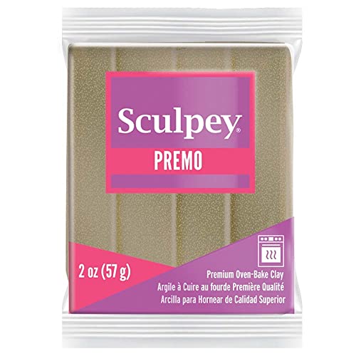 Premo! Sculpey Yellow Gold Glitter Accent Clay, 2 oz