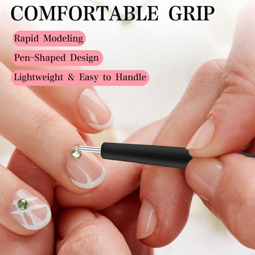 Cat Eye Magnet Set 4-Piece Dual-Ended Wand & Magnetic Beads for Gel Polish