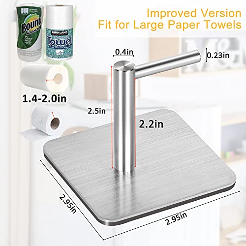 Heavy Duty Magnetic Paper Towel Holder - Stainless Steel Design