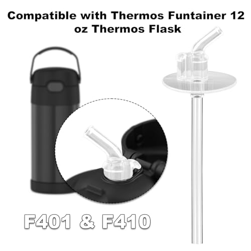 Replacement Straws for Thermos Funtainer 12 oz Bottles - 4 Pack