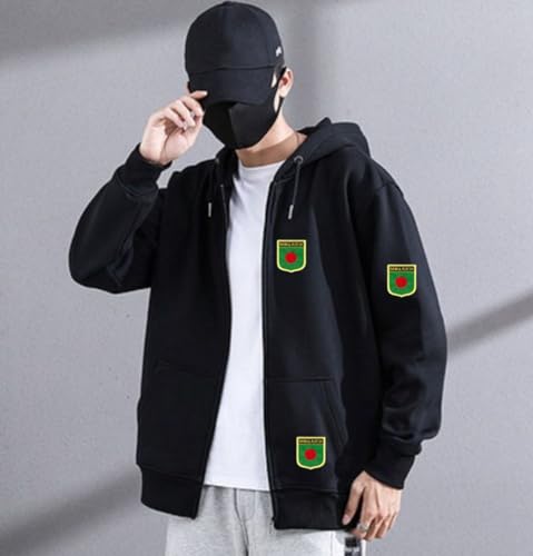 Bangladesh Flag Patch Embroidered Shield Iron On Sew On Tactical