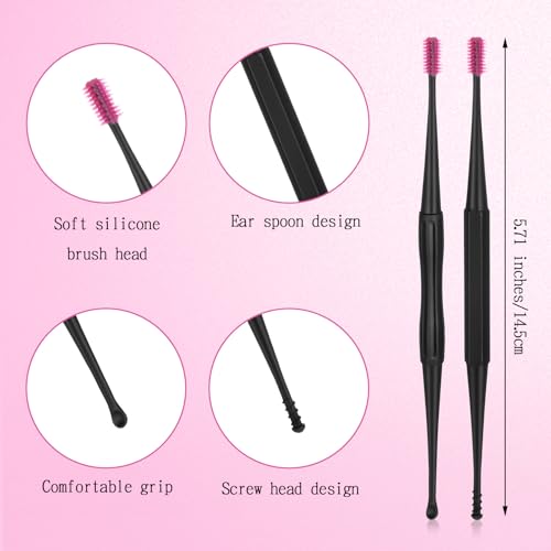 Gjinxi 6-Piece Ear Wax Removal Kit, Reusable Silicone Ear Cleaner Tool
