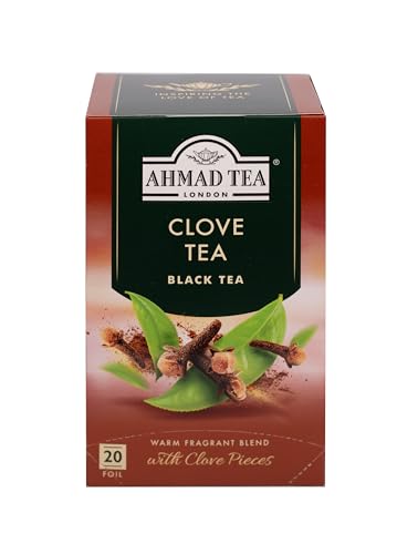 Ahmad Tea Clove Black Tea Bags - 20 Count, Caffeinated & Sugar-Free