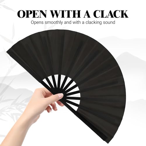 Panthra Satin Hand Fan for Line Dancing - Foldable & Lightweight