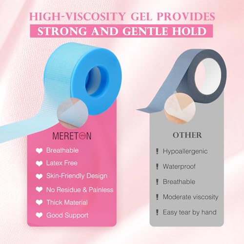 Silicone Eyelash Extension Tape for Sensitive Skin - 1in x 4yd Blue