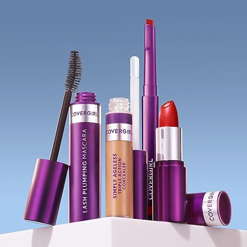 COVERGIRL Simply Ageless Lip Flip Liner - Loving Rose, Retractable Lip Liner with Hyaluronic Complex and Vitamin E