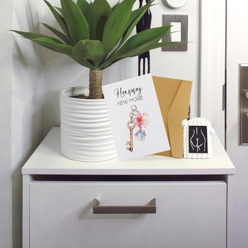 New Home Card with Envelope - Housewarming Invitation Greeting Card