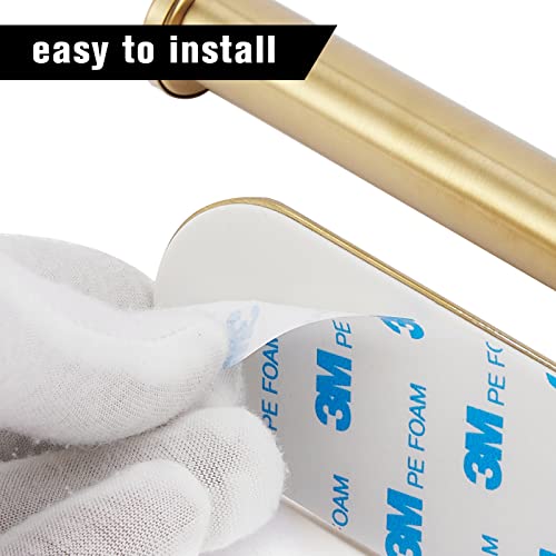 Gold Self-Adhesive Toilet Paper Holder - Premium SUS304 Steel