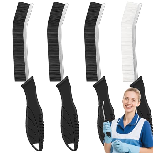 4-Piece Crevice Cleaning Brush Set for Hard-to-Reach Areas