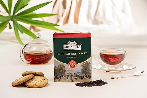 Ahmad Tea English Breakfast Caddy Gift Tin, 100g