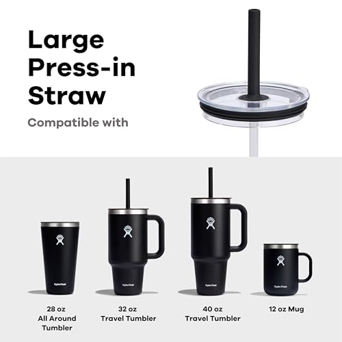 Hydro Flask 32 oz Large Press-in Tumbler with Clear Straw Lid