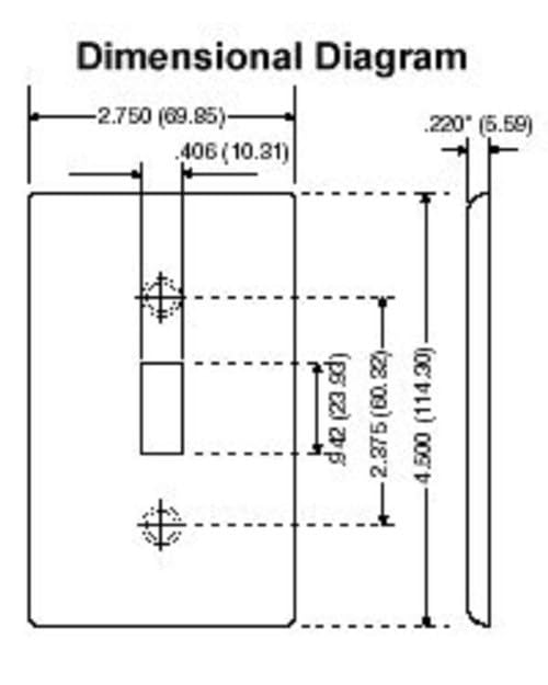 Leviton 1-Gang White Blank Wallplate - Durable Plastic Cover