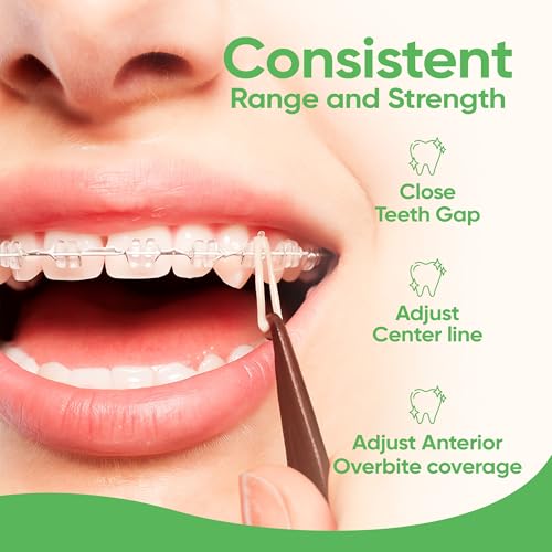 Orthodontic Rubber Bands 1/4 Inch Heavy 4.5 oz with Placer 100 Pack