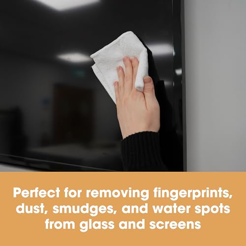 Furniture Clinic Microfiber Cleaning Cloths - White, Pack of 4 - Reusable & Absorbent