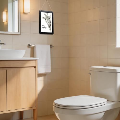 Funny Giraffe Bathroom Sign - Are You Pooping Wall Art 8x12