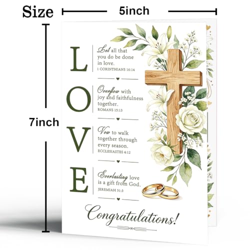 Christian Wedding Card Gift for Bride & Groom - ZC-059