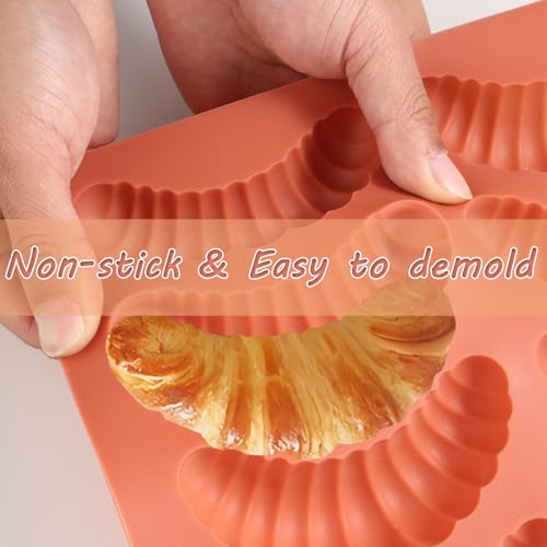 Caterpillar Bread Mold - 6-Cavity Silicone Baking Tray, 9.45" x 8.66"