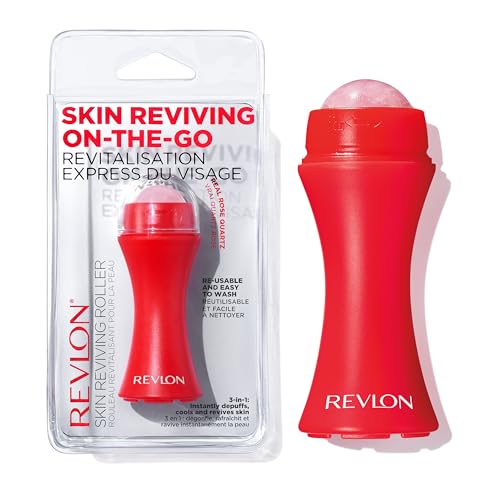 Revlon Rose Quartz Facial Roller for Skin Reviving & Depuffing