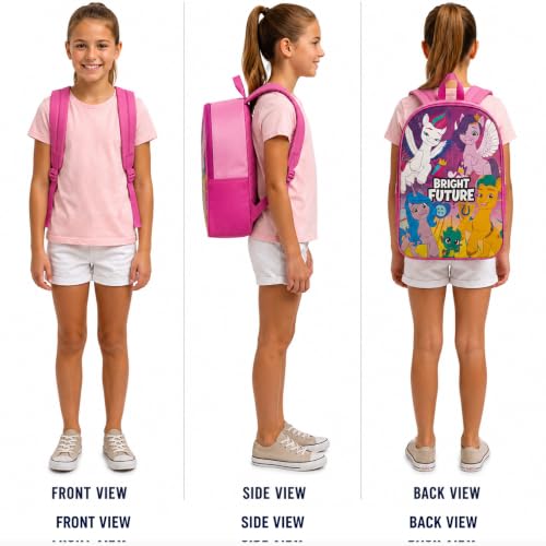 My Little Pony Toddler Backpack 15-inch Unisex School Bag with Cartoon Design