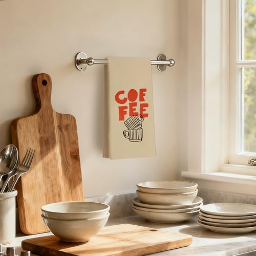 Funny Coffee Kitchen Dish Towels 16x24 Inch - Vintage Tea Towels