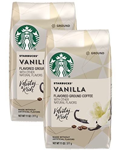 Starbucks Natural Fusions Vanilla Ground Coffee, 11 Ounce (Pack of 2)