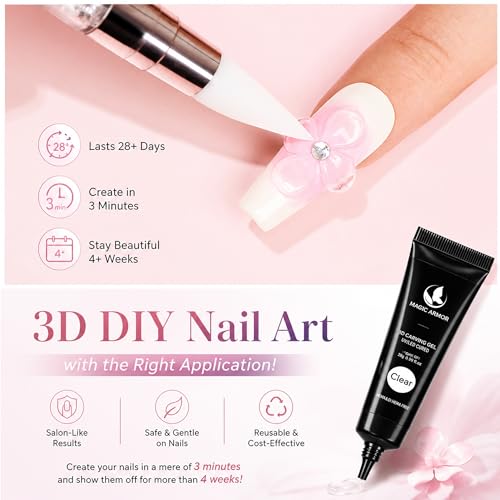 MAGIC ARMOR 15g 3D Nail Sculpting Gel Clear Nail Art Glue